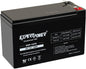 ExpertPower EXP1270, 12V 7Ah Battery SLA Rechargeable with F1 Terminals