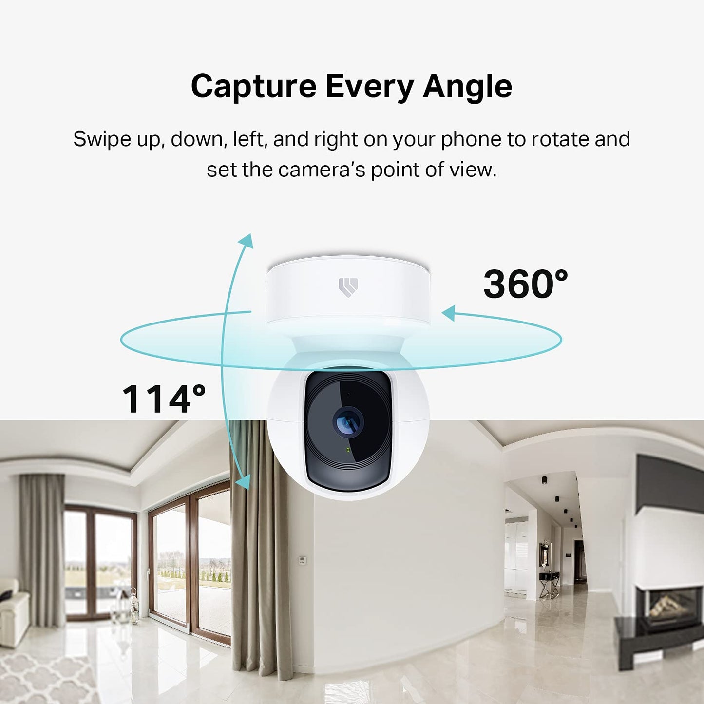 Kasa 1080p Indoor Pan/Tilt Wired Security Camera, Baby & Pet Monitor, EC71