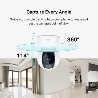 Kasa 1080p Indoor Pan/Tilt Wired Security Camera, Baby & Pet Monitor, EC71