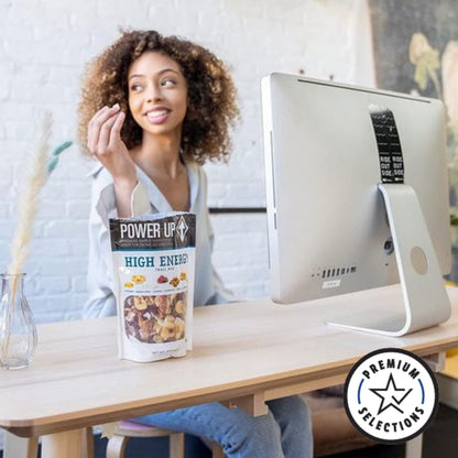 Power Up Trail Mix, Mega Omega Trail Mix, Non-GMO, Vegan, Gluten Free, No Artificial Ingredients, Gourmet Nut, 14 Ounce Bag