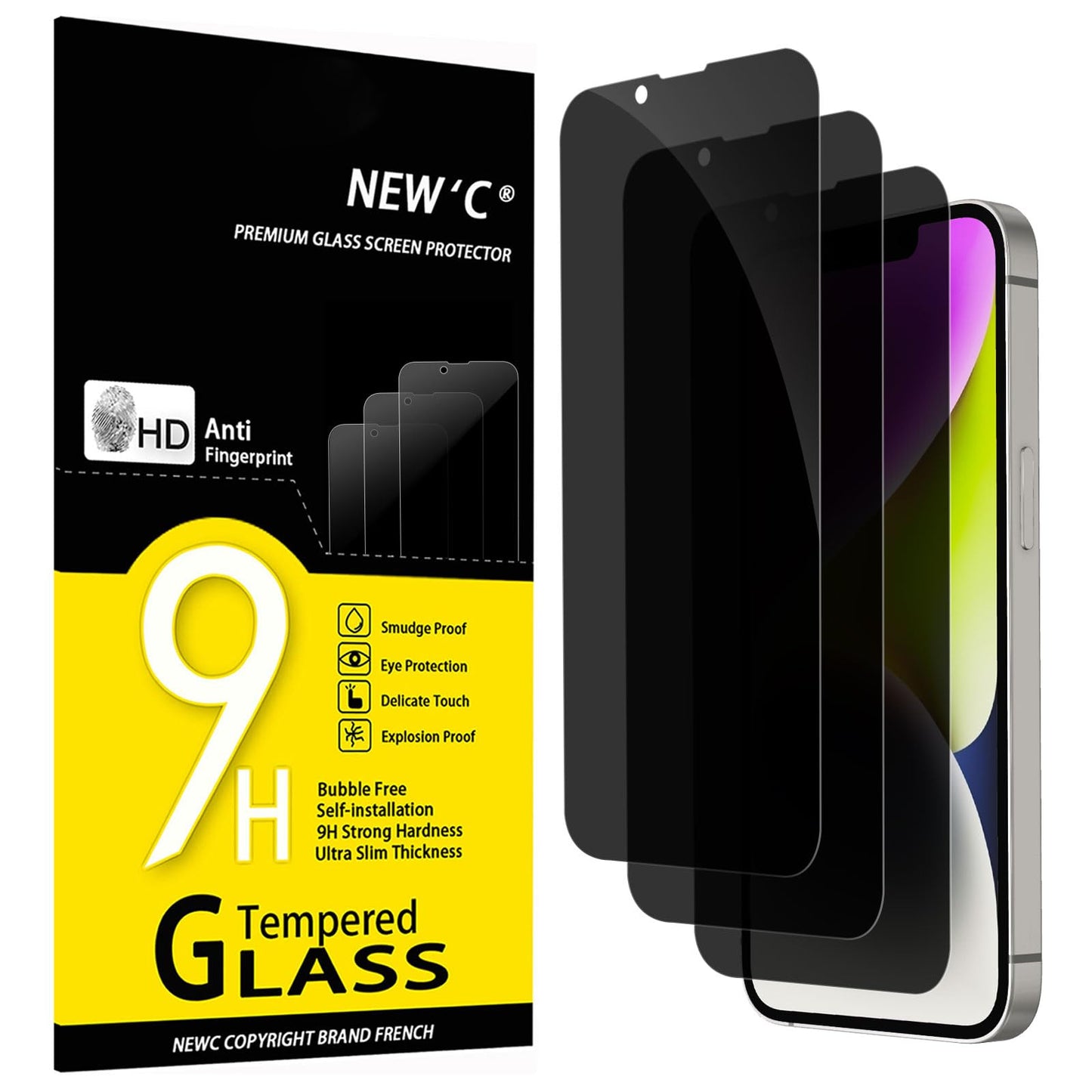 NEW'C for iPhone 17, iPhone 17 Pro, iPhone 16 Pro Screen Protector