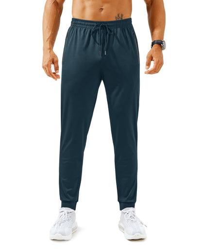 Mens Sweatpants with Zipper Pockets Lightweight Athletic Joggers for Workout Running Gym Track Casual Wear
