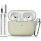 Ljusmicker for AirPods 4 Case 2024 with Cleaner Kit,Milk Tea
