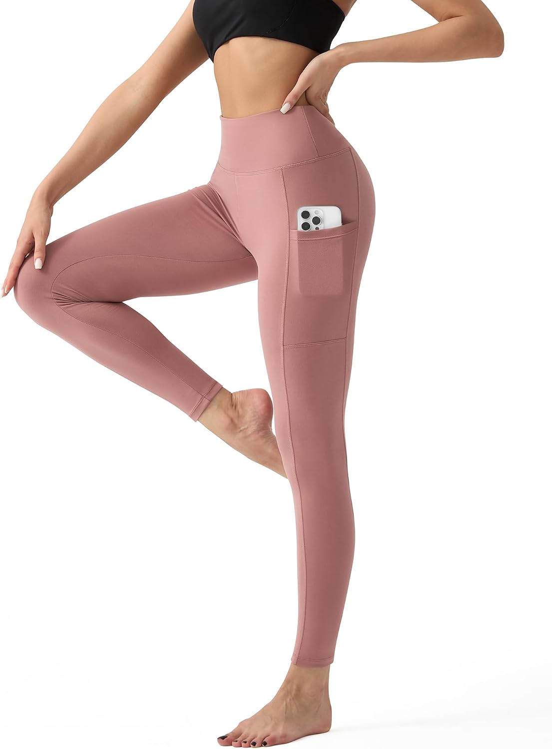 YUDSUD High Waisted Leggings for Women - Tummy Control Yoga Pants for Workout Running Athletic Women's Leggings Plus Size