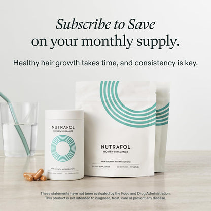Nutrafol Women's Balance Hair Growth Supplements, Age 45+, 1-Month Bottle