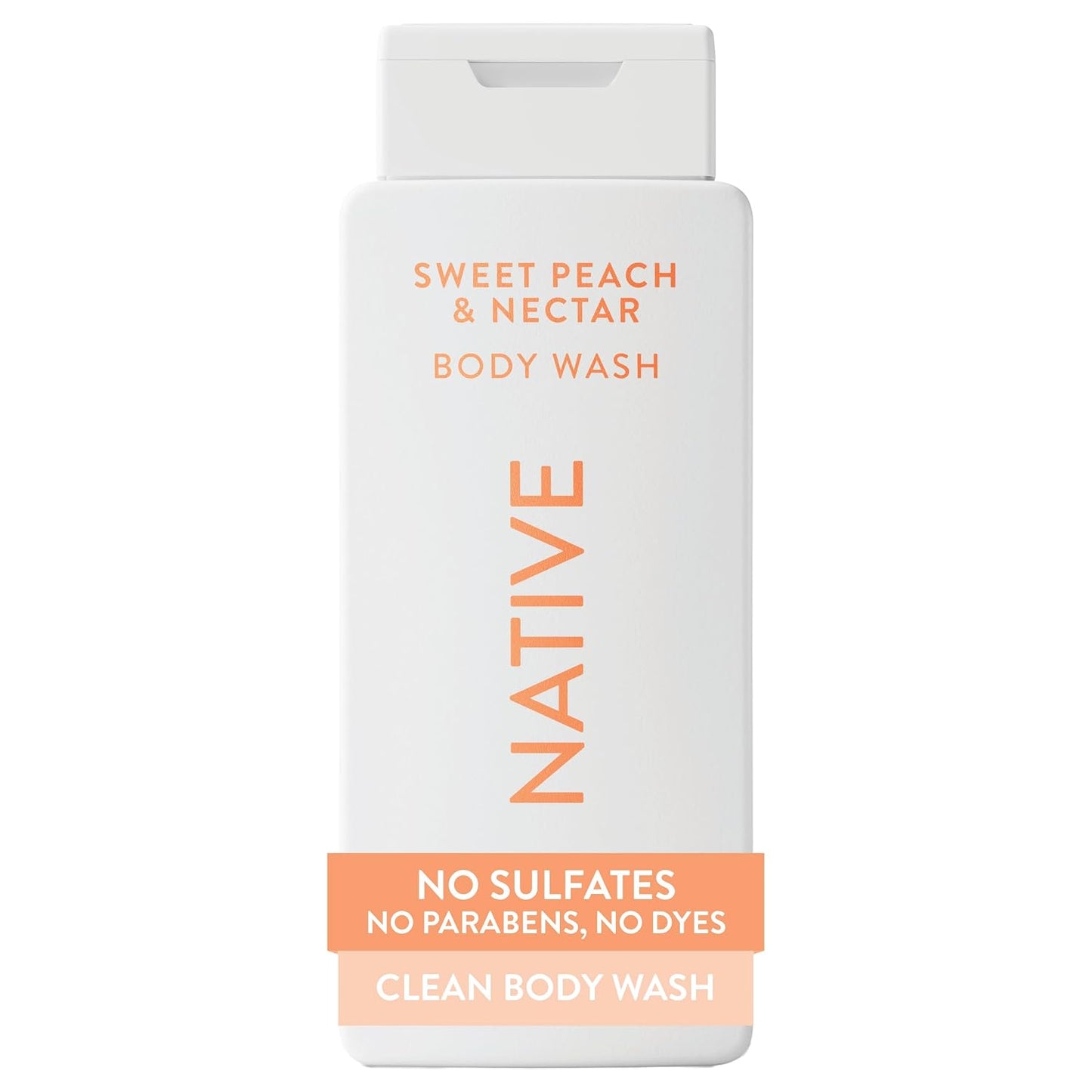 Native Clean Body Wash, Gentle & pH-balanced for Sensitive Skin, 24-Hr Freshness for Women & Men, Vegan & Cruelty-Free, Free of Sulfates, Parabens & Phthalates, Cashmere & Rain, 18 fl oz