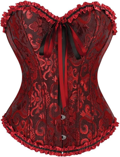 frawirshau Women's Overbust Costume Corset Renaissance Victorian