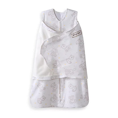 HALO 100% Cotton Sleepsack Swaddle, 3-Way Adjustable Wearable Blanket, TOG 1.5, Baby Blue, Newborn, 0-3 Months