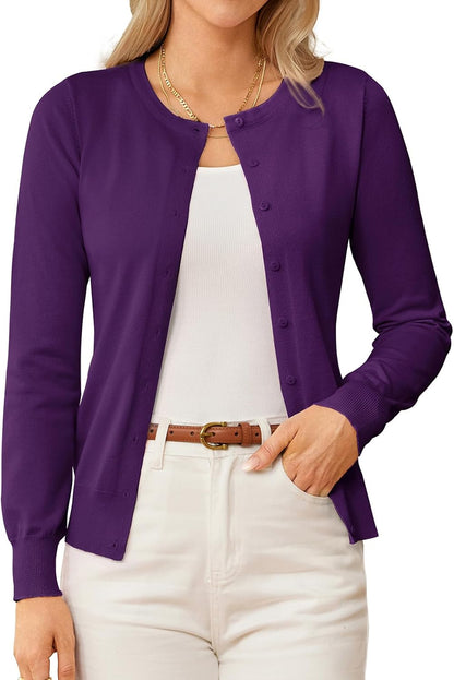 GRACE KARIN Knit Cardigan Sweaters for Women Lightweight Fall Outfits 2026