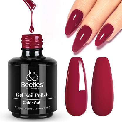 Beetles Purple Gel Nail Polish, 1 Pcs 15ml Purple Gel Polish