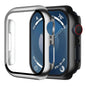 Smiling 2 Pack Case Compatible with Apple Watch SE 3 (2025)/ SE 2/ SE/Series 6/5/4 40mm with Tempered Glass Screen Protector, Hard PC Case Overall Protective Cover- 1 Blue+ 1 Transparent