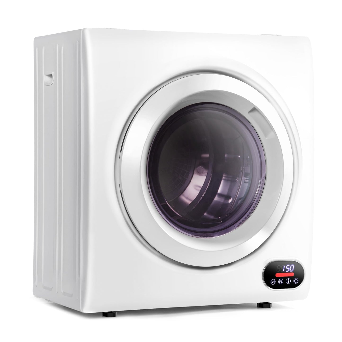 Euhomy Portable Clothes Dryer for Laundry, 1.5 Cu. Ft. Small Portable Dryers for Clothes, 120V Electric Dryer with Stainless Steel Drum, 850W Dryer Machine for Apartments, White