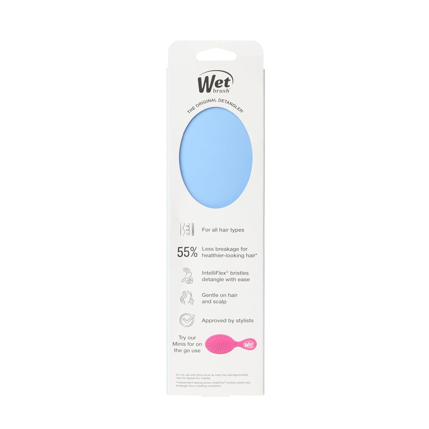 Wet Brush Original Detangler Hair Brush, Sky, For All Hair Textures