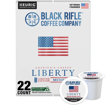 Black Rifle Coffee Medium Roast K Cup Coffee Just Black 32 Count