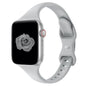 Thin Slim Band Compatible with Apple Watch 38mm 40mm 41mm 42mm 44mm 45mm 46mm 49mm, Replacement Silicone Sport Strap for iWatch Series 11/10/9/8/7/6/5/4/3/2/1 Ultra SE Women Men, Light Blush