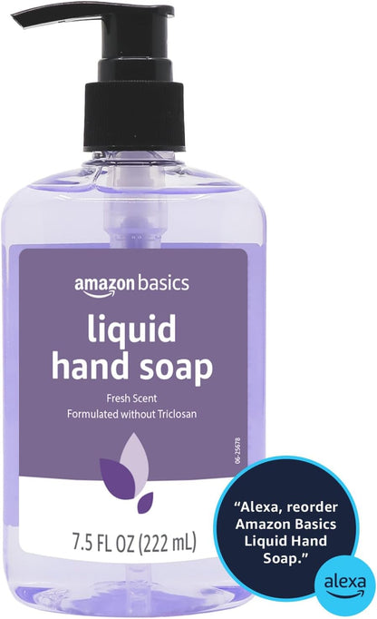 Amazon Basics Liquid Hand Soap Refill, Milk and Honey Scent, Triclosan-Free, pH Balanced, Dermatologist Tested, 50 Fluid Ounces, 2-Pack (Previously Solimo)
