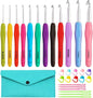Yarniss Crochet Hooks,14 Size Ergonomic Crochet Hooks Set 2mm(B)-10mm(N)