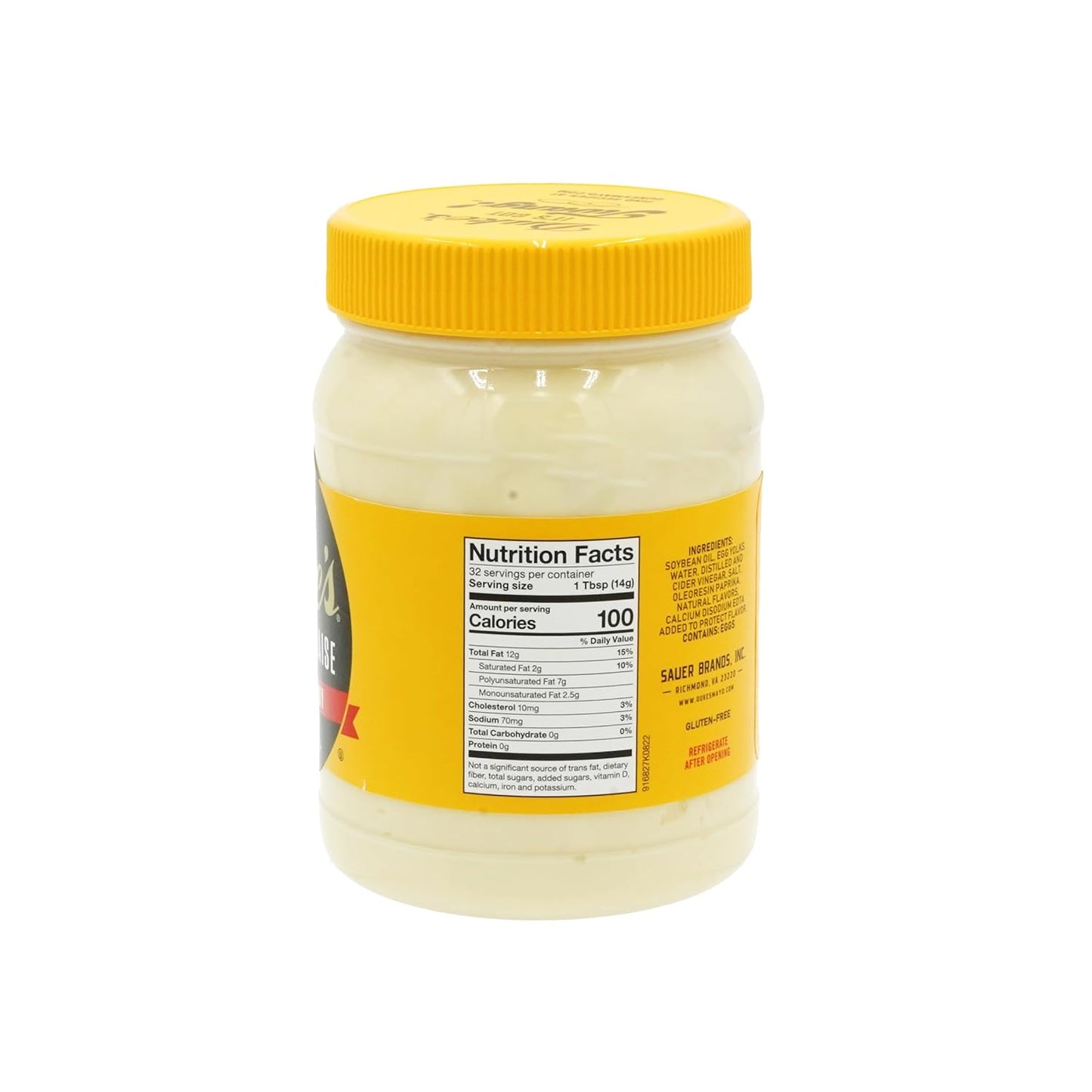 Duke’s Real Mayonnaise Jar – Original Smooth & Creamy Taste, 48 Ounce (Pack of 1)