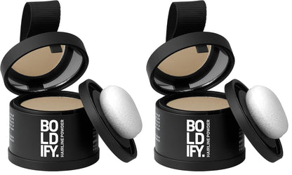 Boldify Hairline Powder, Root Touch Up Hair Color Light Blonde 4g