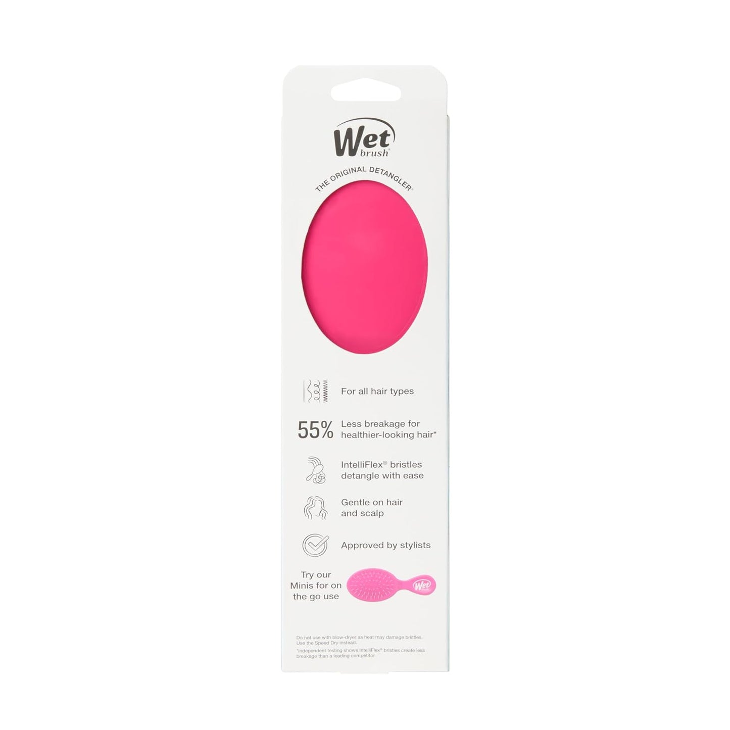 Wet Brush Original Detangler Hair Brush, Sky, For All Hair Textures