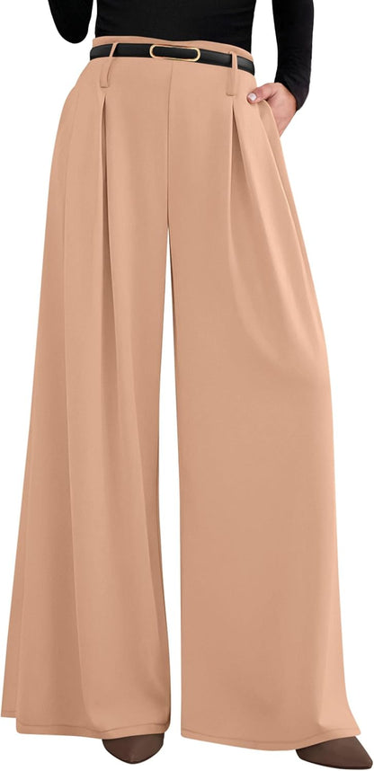PRETTYGARDEN Womens Wide Leg Dress Pants Flowy Trousers