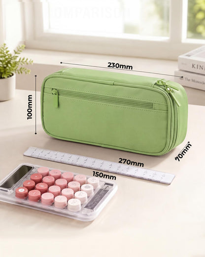 WEMATE Pencil Case, Large Storage Organizer, Makeup Bag, Teacher Must - have, Big Pencil Pouch, Marker Case for College