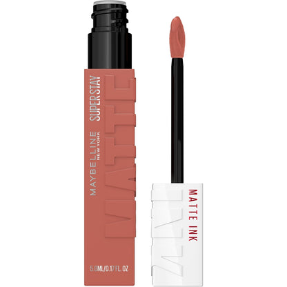 Maybelline Super Stay Matte Ink Liquid Lipstick Makeup, Long Lasting High Impact Color, Up to 16H Wear, Mover, Brown, 1 Count, Packaging May Vary