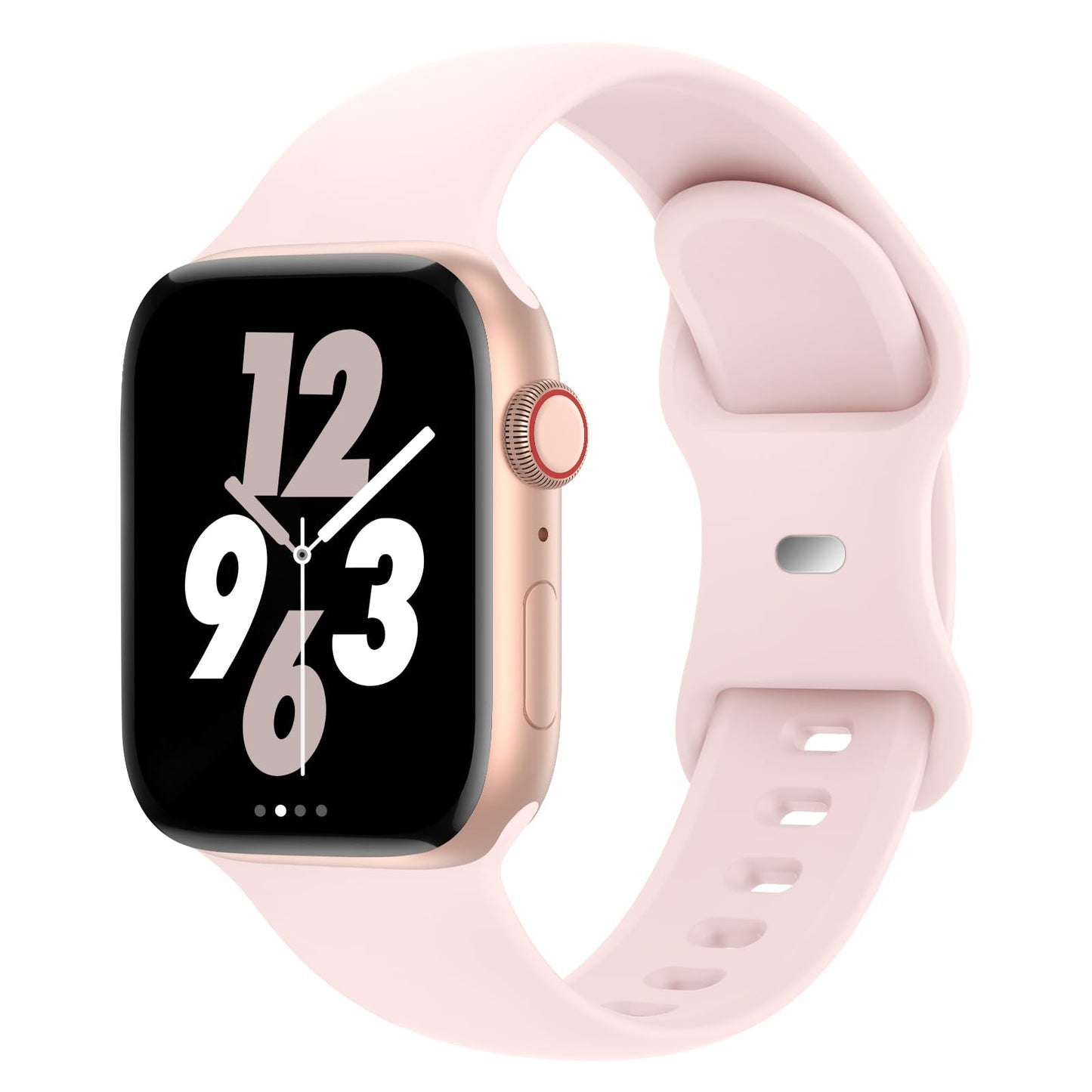 Sport Band Compatible with Apple Watch 38mm 40mm 41mm 42mm 44mm 45mm 46mm 49mm, Replacement Soft Silicone Strap Wristbands for iWatch Series 11/10/9/8/7/6/5/4/3/2/1 Ultra SE Women Men, Space Gray