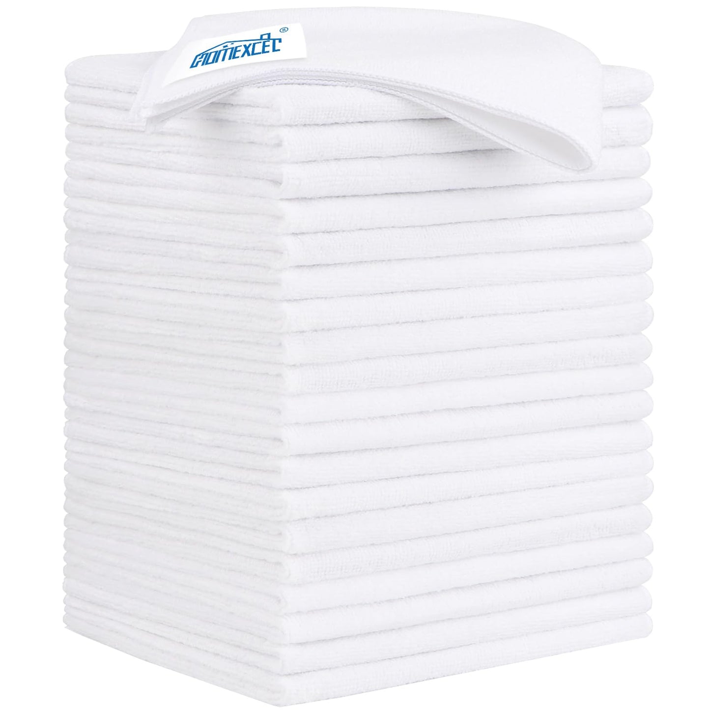 HOMEXCEL Microfiber Cleaning Cloth 12 Pack, 12.5 x 12.5 inch Microfiber Towels for Cars, Ultra Absorbent Washing Cloth, Lint Free Streak Free Cleaning Rags for Car, Kitchen, and Window (Grey)