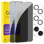 PEHAEL for iPhone 16 Pro Max Privacy Screen Protector+Camera Lens Protector