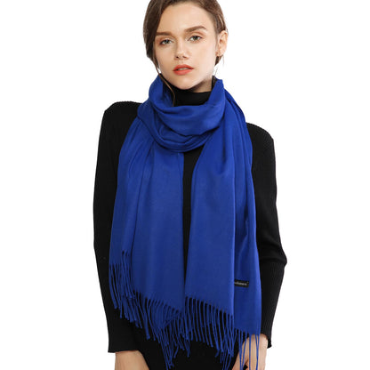 RIIQIICHY Women's Fringe Shawl Wrap Pashmina Scarf for Wedding Evening