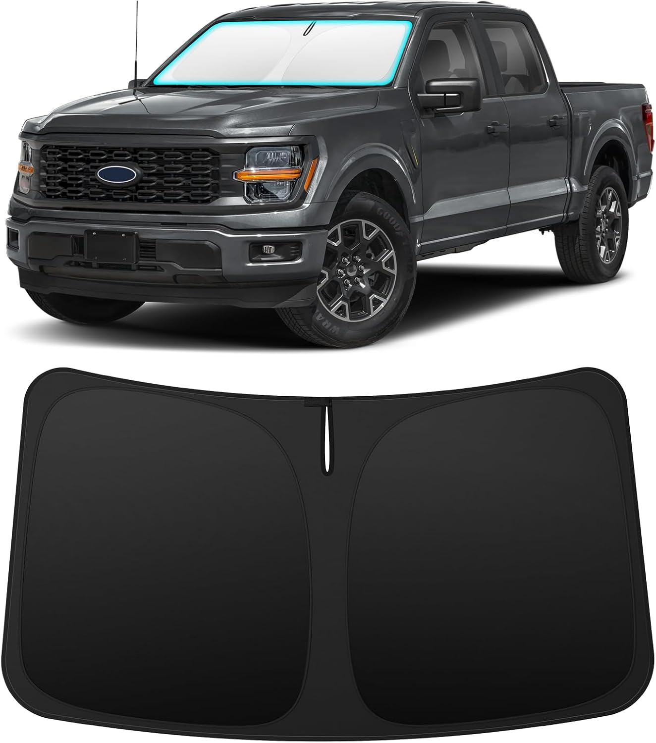 INSAUTO Custom Fit Windshield Sun Shade for Nissan Frontier 2005-2021