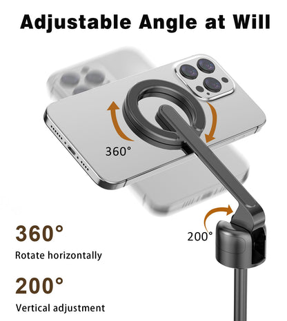 TONEOF 68" Magnetic Aluminum Phone Tripod Selfie Stick for iPhone & Android