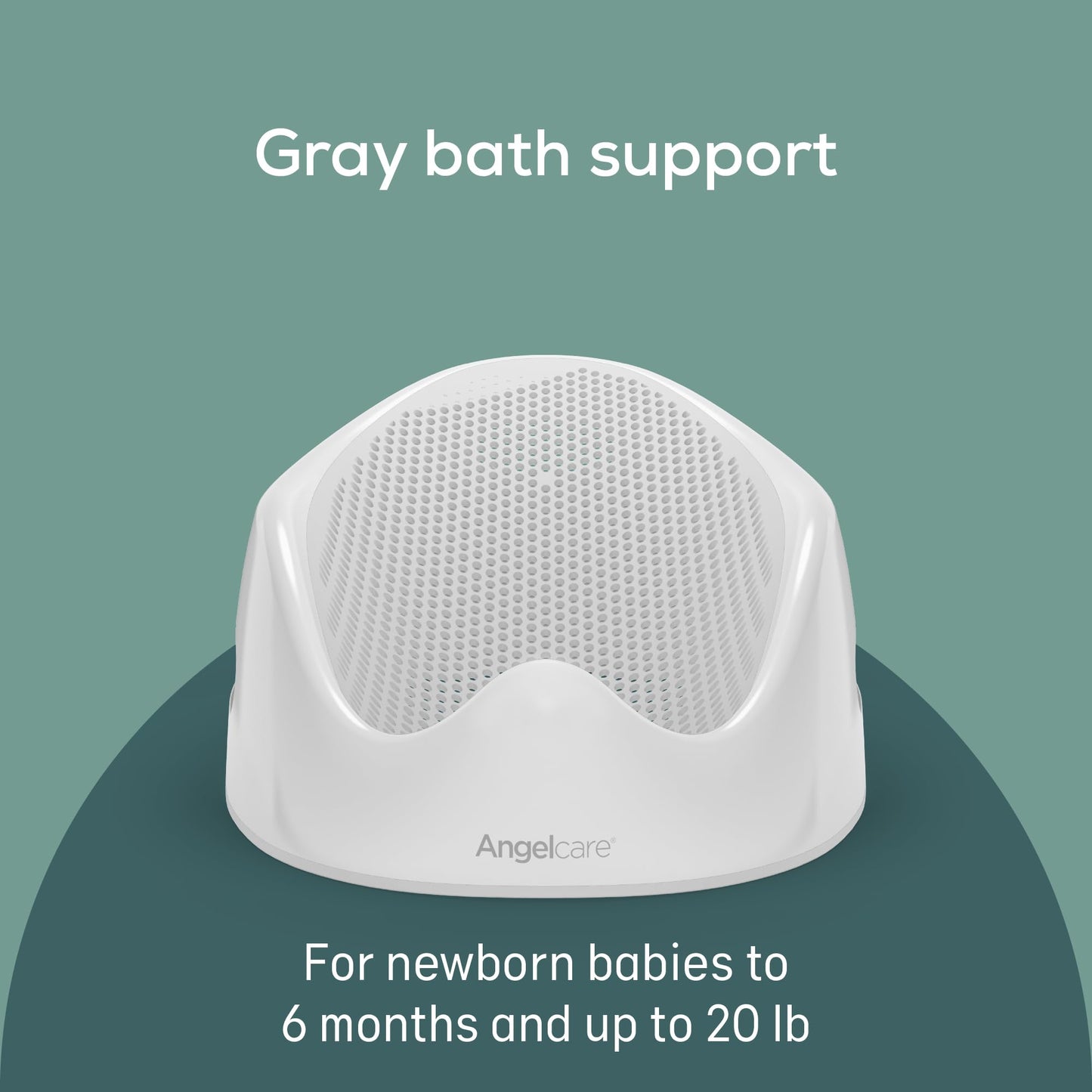 Angelcare Soft-Touch Baby Bath Support & Rinser Bundle, Aqua