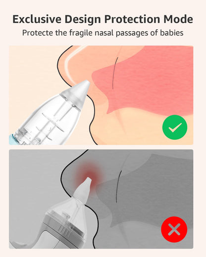 GROWNSY Nasal Aspirator for Baby, Electric Nose Sucker, Powerful Suction