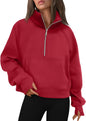 AUTOMET Womens Sweatshirts Half Zip Fleece Pullover Fall Outfits