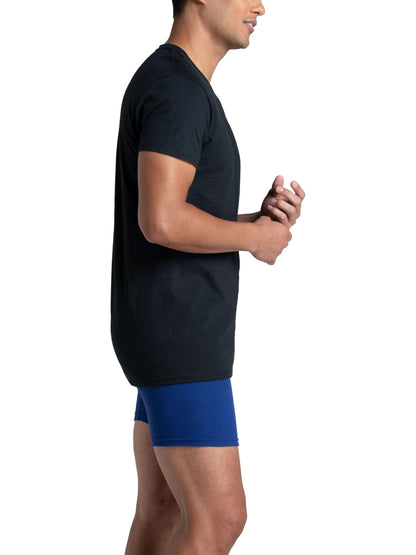 Fruit of The Loom Men's Crew Tee Undershirts, Moisture Wicking & Tag Free, Also Available in Big & Tall