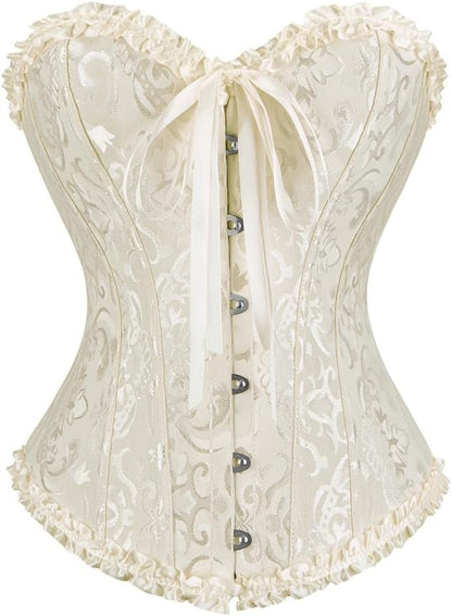 frawirshau Women's Overbust Costume Corset Renaissance Victorian