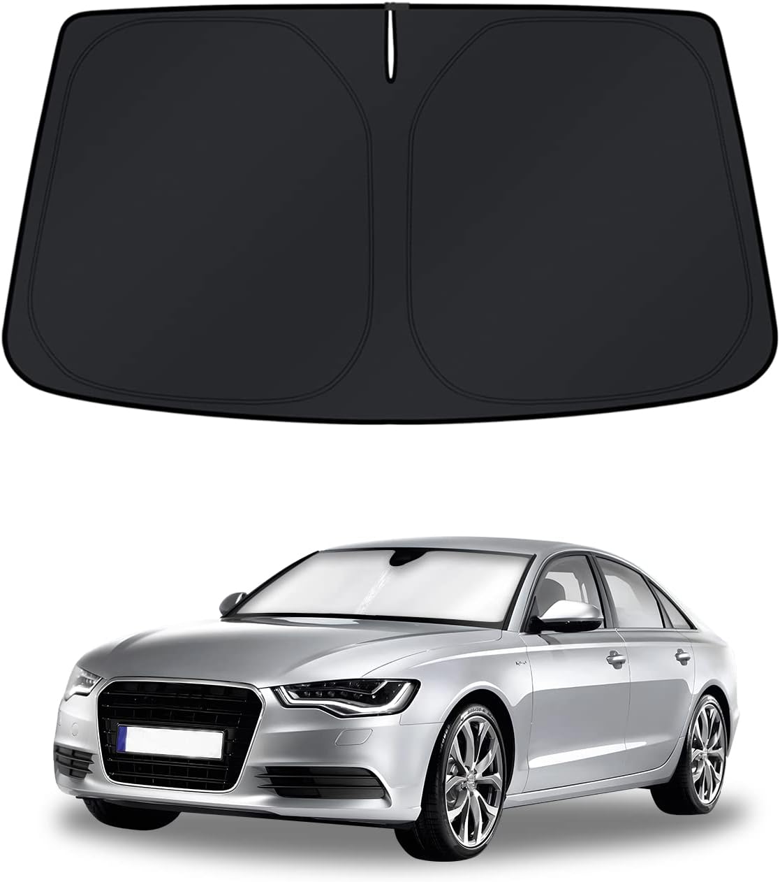 KUST Windshield Sun Shade for 2016 2017 2018 2019 2020 2021 2022 BMW X1 F48 Accessories Custom Fit Sunshade Foldable Window Sun Visor Protector Blocks UV Rays Keep Your Car Cooler