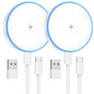 MagSafe Charger 2 Pack 15W Magnetic Wireless Charger Fast Charging Pad Compatible with iPhone 17/16/15/14/13/12 Series & AirPods 3/2/Pro Magnetic MagSafe Charging Pad with Dual Ports-Blue
