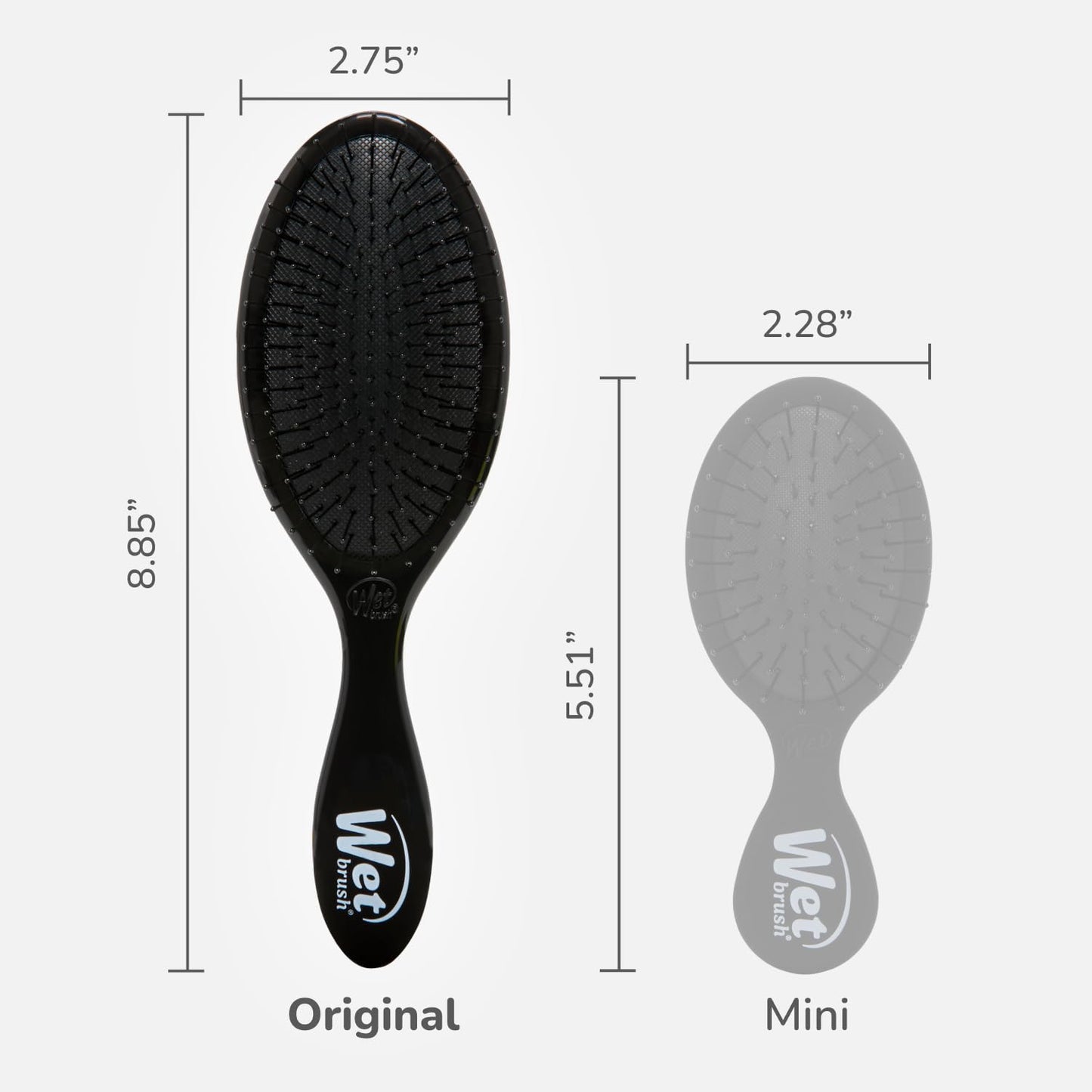 Wet Brush Original Detangler Hair Brush, Sky, For All Hair Textures