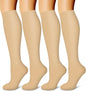 Laite Hebe 4 Pairs-Compression Socks for Women&Men Circulation-Best Support for Nurses,Running,Athletic