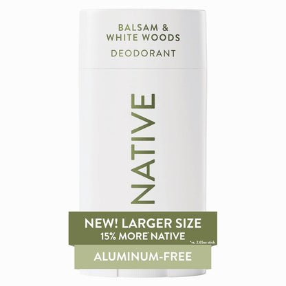 Native Aluminum Free Deodorant, Ocean & Timber, Large Size Stick, 72 Hour Odor Control, for Women & Men, Contains Naturally Derived Ingredients, 3.1 oz