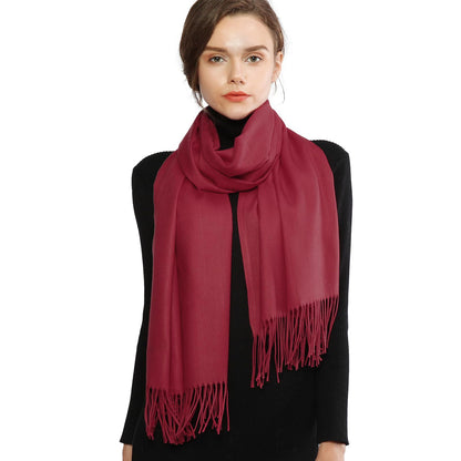 RIIQIICHY Women's Fringe Shawl Wrap Pashmina Scarf for Wedding Evening