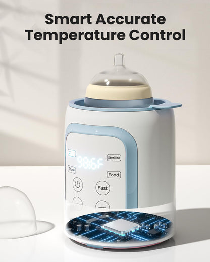 Grownsy 8-in-1 OG Fast Bottle Warmer with Timer, Gray