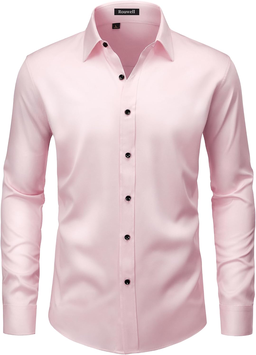 Men’s Wrinkle Free Dress Shirts Regular Fit Long Sleeve Non Iron Business Casual Wedding Stretch Button Down Shirt