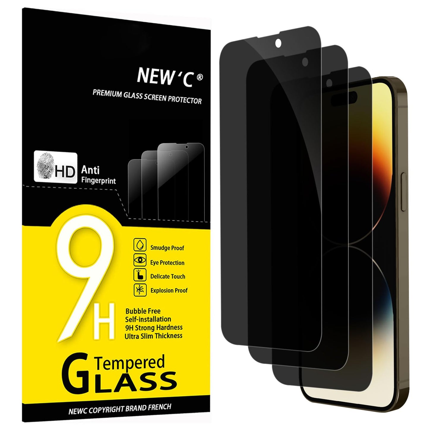 NEW'C for iPhone 17, iPhone 17 Pro, iPhone 16 Pro Screen Protector