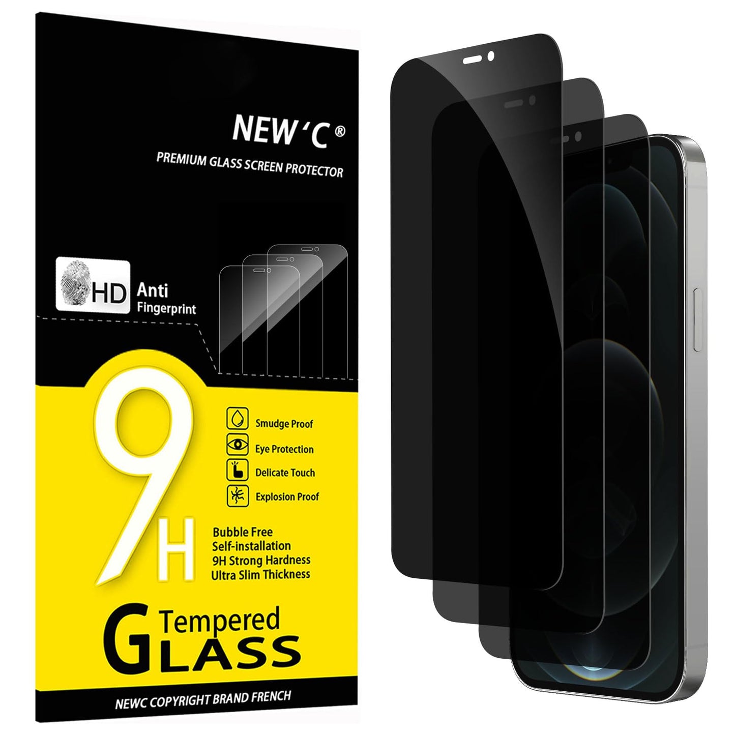 NEW'C for iPhone 17, iPhone 17 Pro, iPhone 16 Pro Screen Protector