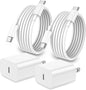 iPhone 17 16 15 Charger Fast Charging,2Pack 20W Apple iPad USB C Wall Charger Block with 6FT USB C to C Cable for iPhone 17/Pro/Pro Max/17 Air/ 16/16 Pro/16 Pro Max/15/Plus/Pro/Pro Max