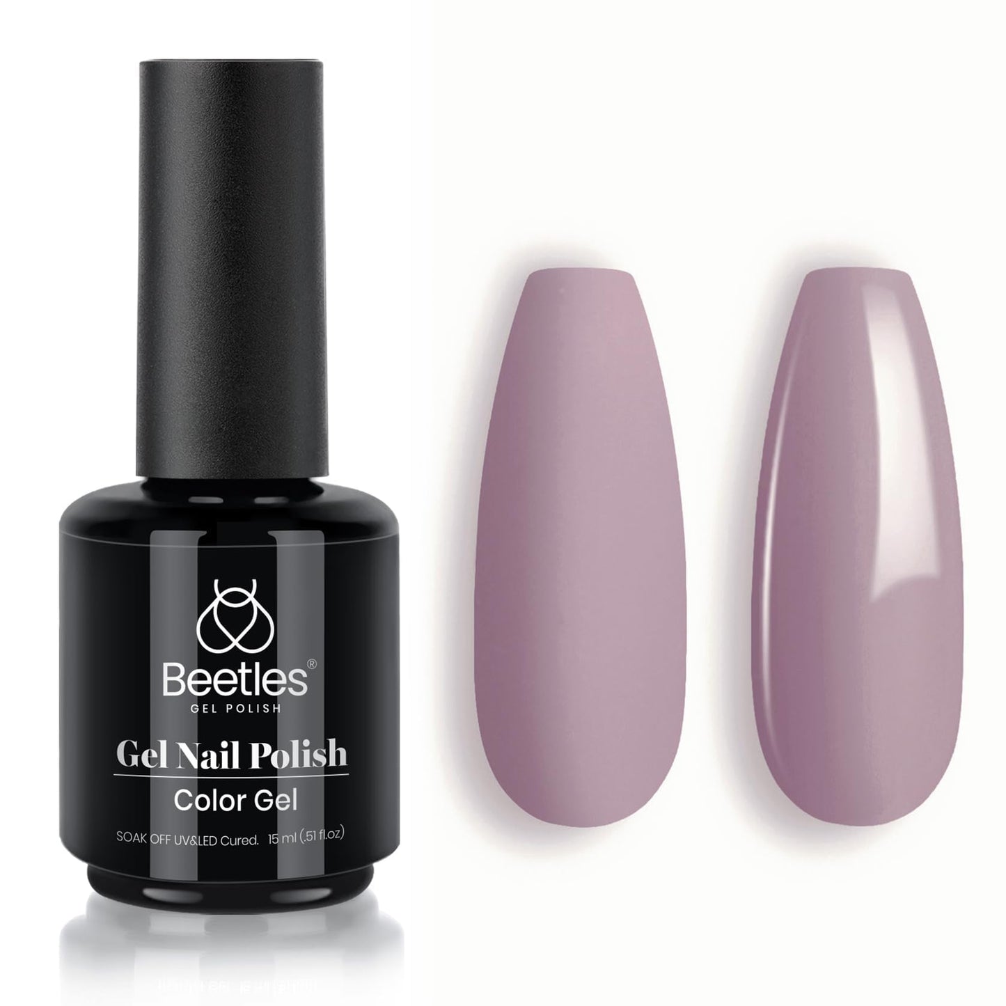 Beetles Purple Gel Nail Polish, 1 Pcs 15ml Purple Gel Polish